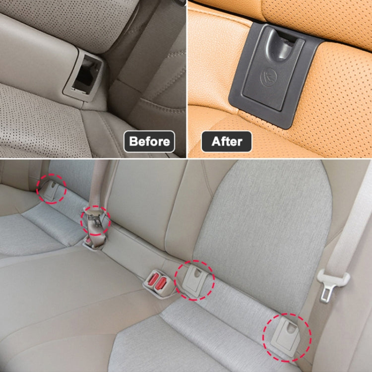 For Toyota Camry 2017- Car Rear Child ISOFIX Switch Seat Safety Cover Assembly 2059200513 (Black)