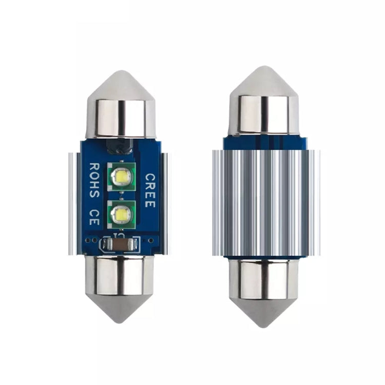 2pcs 31mm IC12V / 2.76W / 0.23A / 300LM 3LEDs SMD Car Reading Lamp Dome Light
