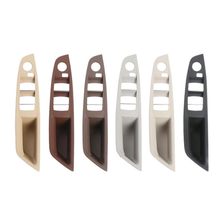 For BMW F10 2011-2017 Right Driving Car Door Window Lift Switch Trim Panel (Beige White)