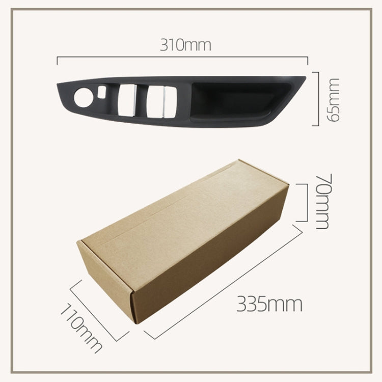 For BMW F10 2011-2017 Right Driving Car Door Window Lift Switch Trim Panel (Beige White)