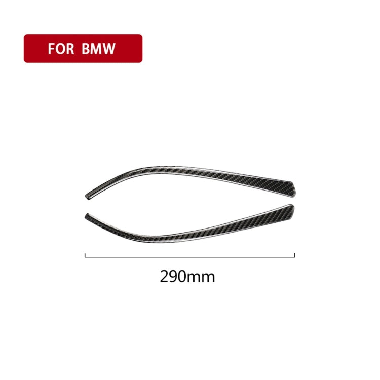 Carbon Fiber Car Rearview Mirror Bumper Strip Decorative Sticker for BMW F30 2013-2018 / F34 2013-2017