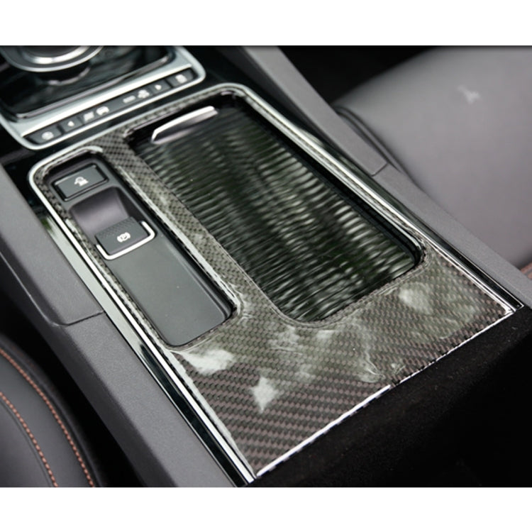 B Style Carbon Fiber Car Water Cup Decorative Sticker for Jaguar F-PACE 2016-2020 - Car Interior Mouldings by PMC TechLife | Online Shopping South Africa | PMC TechLife | Buy Now Pay Later Mobicred