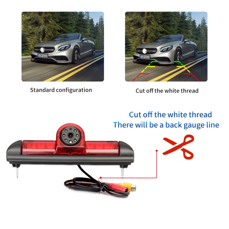PZ460 Car Water-resistant HD High Position Brake Light View Camera for Fiat / Citroen / Peugeot