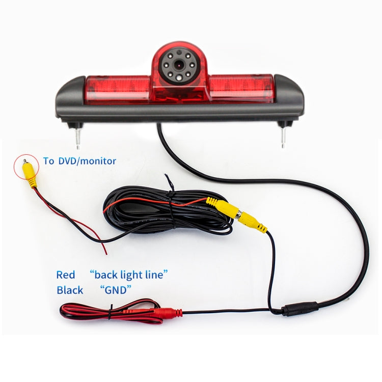 PZ460 Car Water-resistant HD High Position Brake Light View Camera for Fiat / Citroen / Peugeot