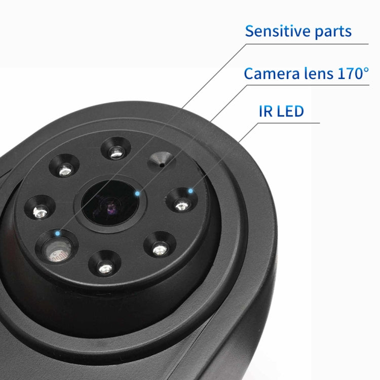 PZ465 Car Water-resistant Brake Light View Camera + 7 inch Rearview Monitor for Citroen / Peugeot / Toyota