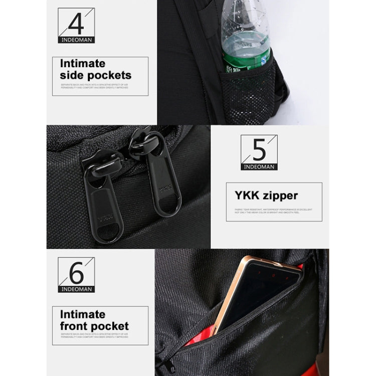 INDEPMAN DL-B012 Portable Outdoor Sports Backpack Camera Bag for GoPro, SJCAM, Nikon, Canon, Xiaomi Xiaoyi YI, Size: 27.5 * 12.5 * 34 cm(Orange)