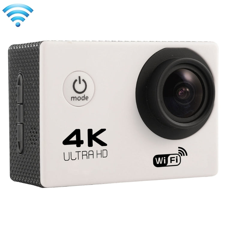 F60 2.0 inch Screen 170 Degrees Wide Angle WiFi Sport Action Camera Camcorder with Water-resistant Housing Case, Support 64GB Micro SD Card(White)