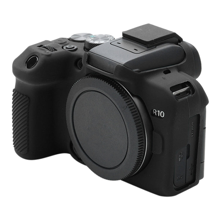For Canon EOS R10 Soft Silicone Protective Case (Black) - Protective Case by PMC Jewellery | Online Shopping South Africa | PMC Jewellery | Buy Now Pay Later Mobicred