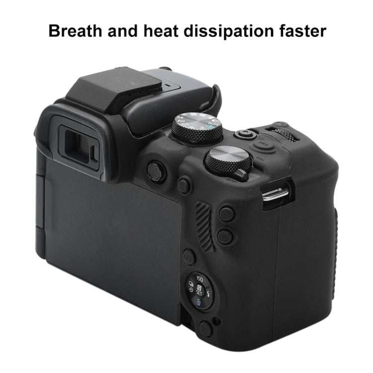 For Canon EOS R10 Soft Silicone Protective Case (Black) - Protective Case by PMC Jewellery | Online Shopping South Africa | PMC Jewellery | Buy Now Pay Later Mobicred