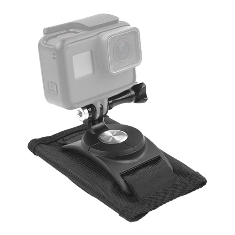 360 Degree Rotating Quick Release Strap Mount Shoulder Backpack Mount for GoPro, Insta360, DJI and Other Action Cameras(Black)