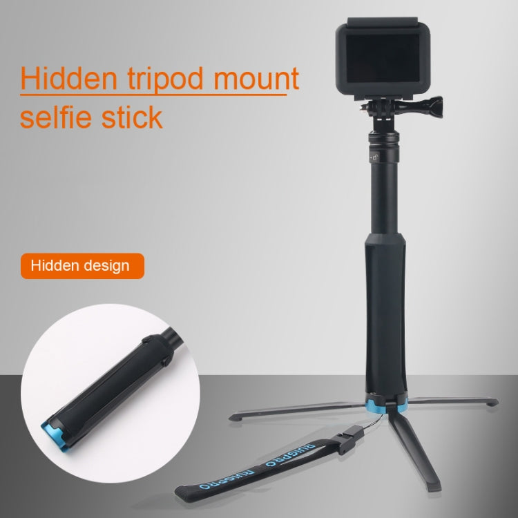 Portable Foldable Tripod Holder Selfie Monopod Stick for GoPro, Insta360, DJI and Other Action Cameras, Length: 23.5-81cm - Extendable Pole by PMC Jewellery | Online Shopping South Africa | PMC Jewellery | Buy Now Pay Later Mobicred