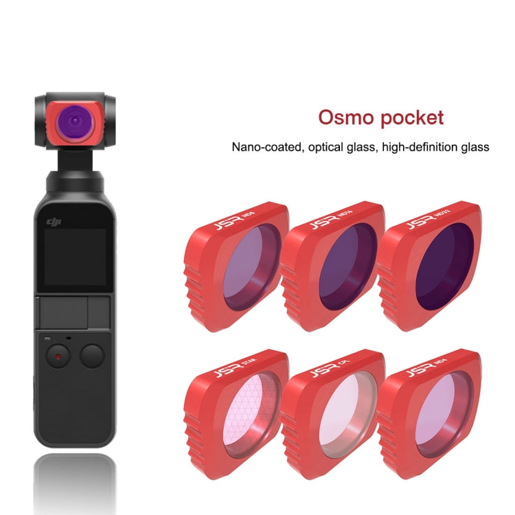 6 in 1 HD Slim ND4 & ND8 & ND16 & ND32 & CPL & ATSR Lens Filter for DJI OSMO Pocket