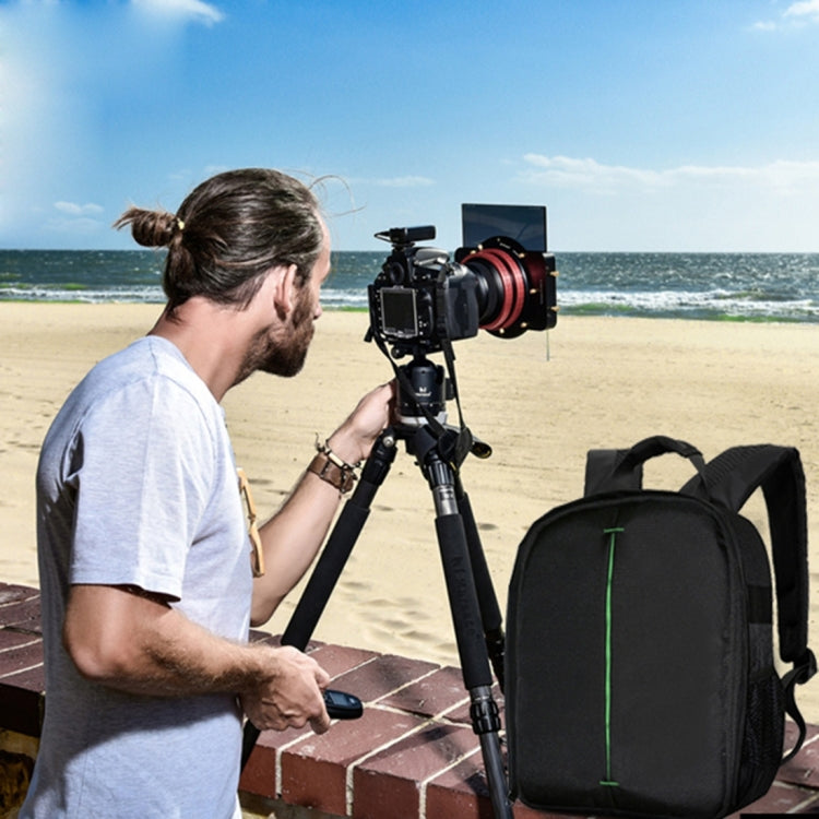 DL-B028 Portable Casual Style Water-resistant Scratch-proof Outdoor Sports Backpack SLR Camera Bag Phone Bag for GoPro, SJCAM, Nikon, Canon, Xiaomi Xiaoyi YI, iPad, Apple, Samsung, Huawei, Size: 27.5 * 12.5 * 34 cm(Orange)
