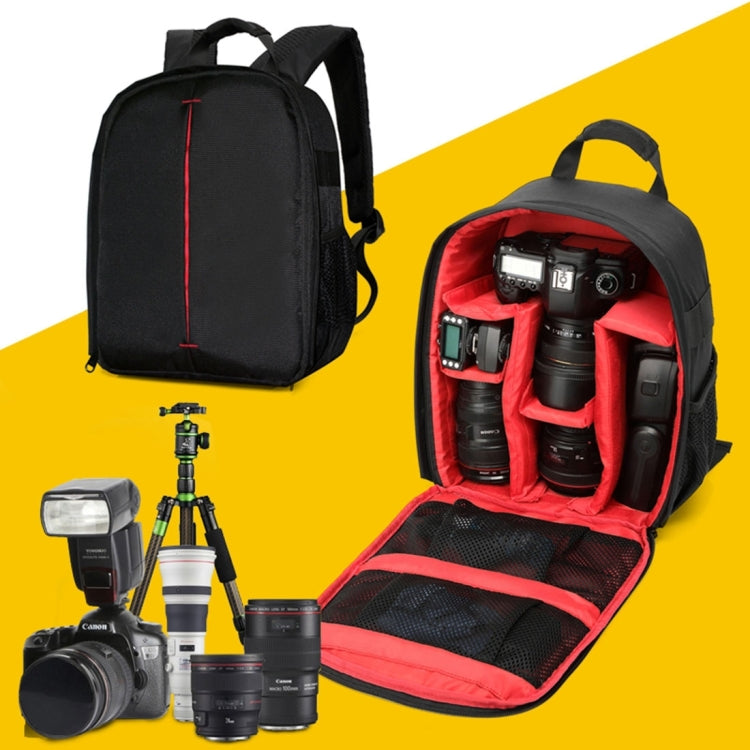 DL-B028 Portable Casual Style Water-resistant Scratch-proof Outdoor Sports Backpack SLR Camera Bag Phone Bag for GoPro, SJCAM, Nikon, Canon, Xiaomi Xiaoyi YI, iPad, Apple, Samsung, Huawei, Size: 27.5 * 12.5 * 34 cm(Orange)