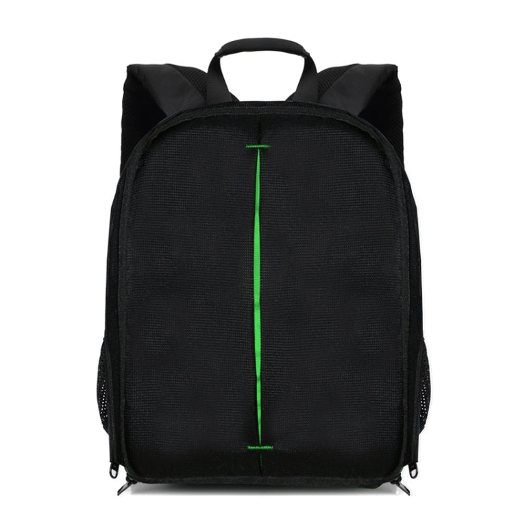 DL-B028 Portable Casual Style Water-resistant Scratch-proof Outdoor Sports Backpack SLR Camera Bag Phone Bag for GoPro, SJCAM, Nikon, Canon, Xiaomi Xiaoyi YI, iPad, Apple, Samsung, Huawei, Size: 27.5 * 12.5 * 34 cm(Green)