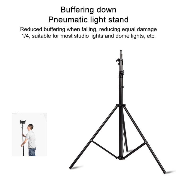 3m Height Professional Photography Metal Lighting Stand Spring Buffer Holder for Studio Flash Light - free shipping - PMC Jewellery - Order now!