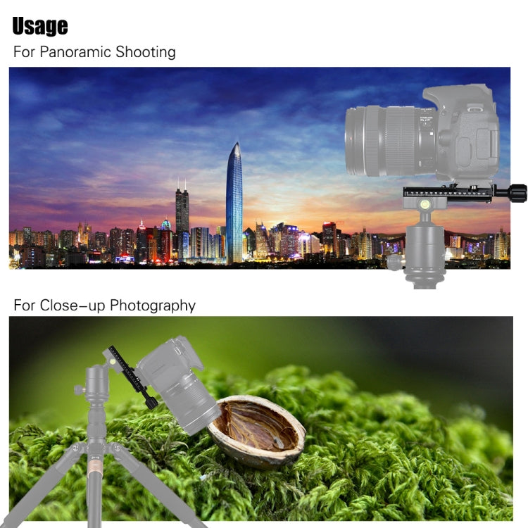 NNR-100 Multi-Purpose 100mm Nodal Rail Slide Plate QR Clamp Macro Panoramic Bracket - free shipping - PMC TechLife - Order now!
