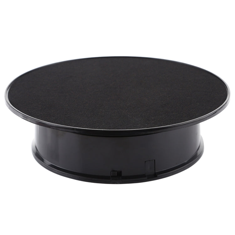 20cm 360 Degree Electric Rotating Turntable Display Stand Photography Video Shooting Props Turntable, Load 1.5kg, Powered by Battery & USB(Black) - free shipping - PMC Jewellery - Order now!