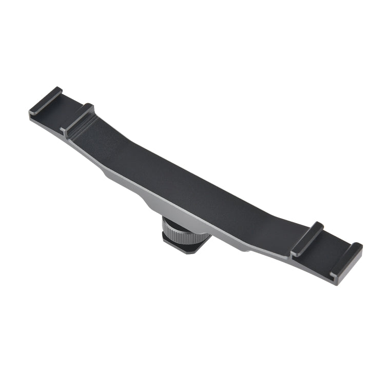 YELANGU YLG0702A Dual Cold Hot Shoe Mount Adapter Aluminum Alloy Extension Bracket (Black) - free shipping - PMC Jewellery - Order now!