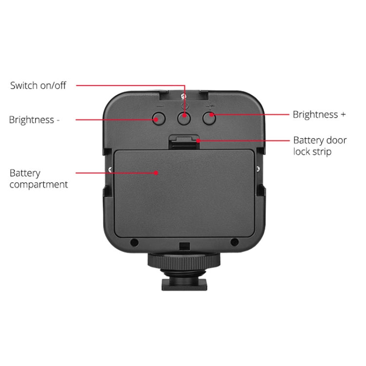 YELANGU LED01 49 LED Video Light for Camera / Video Camcorder (Black) - free shipping - PMC Jewellery - Order now!