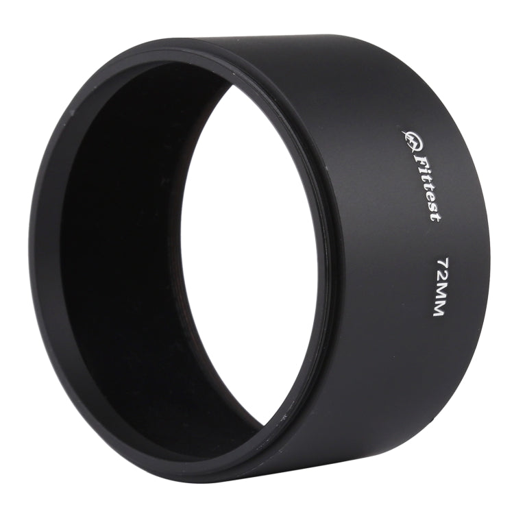 FITTEST 72mm Thread Type Straight Tube Full Metal Lens Hood Shade for Medium Telephoto Lens
