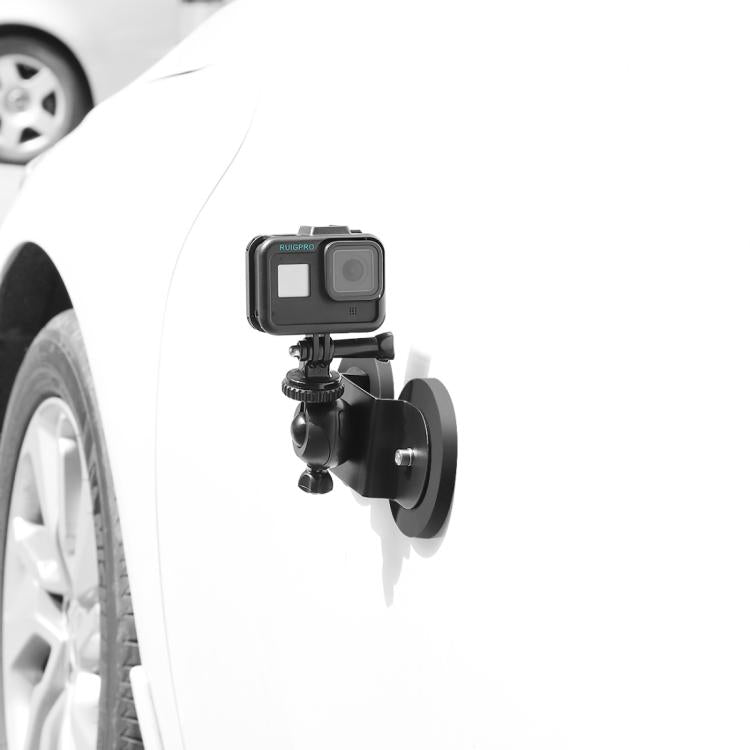 Car Suction Cup Mount Bracket for GoPro Hero11 Black / HERO10 Black / HERO9 Black / HERO8 Black /7 /6 /5 /5 Session /4 Session /4 /3+ /3 /2 /1, Xiaoyi and Other Action Cameras, Style: Single Suction Cup(Black) - Holder by PMC TechLife | Online Shopping South Africa | PMC TechLife | Buy Now Pay Later Mobicred