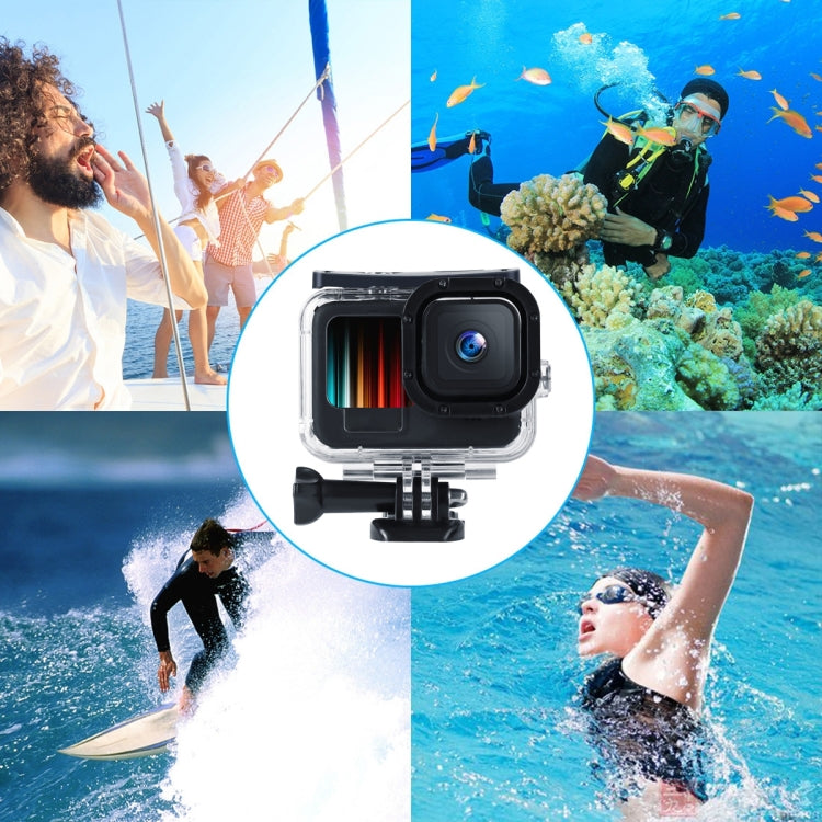 45m Waterproof Housing Protective Case with Buckle Basic Mount & Screw For GoPro HERO10 Black / HERO9 Black - Waterproof Cases by PMC TechLife | Online Shopping South Africa | PMC TechLife | Buy Now Pay Later Mobicred