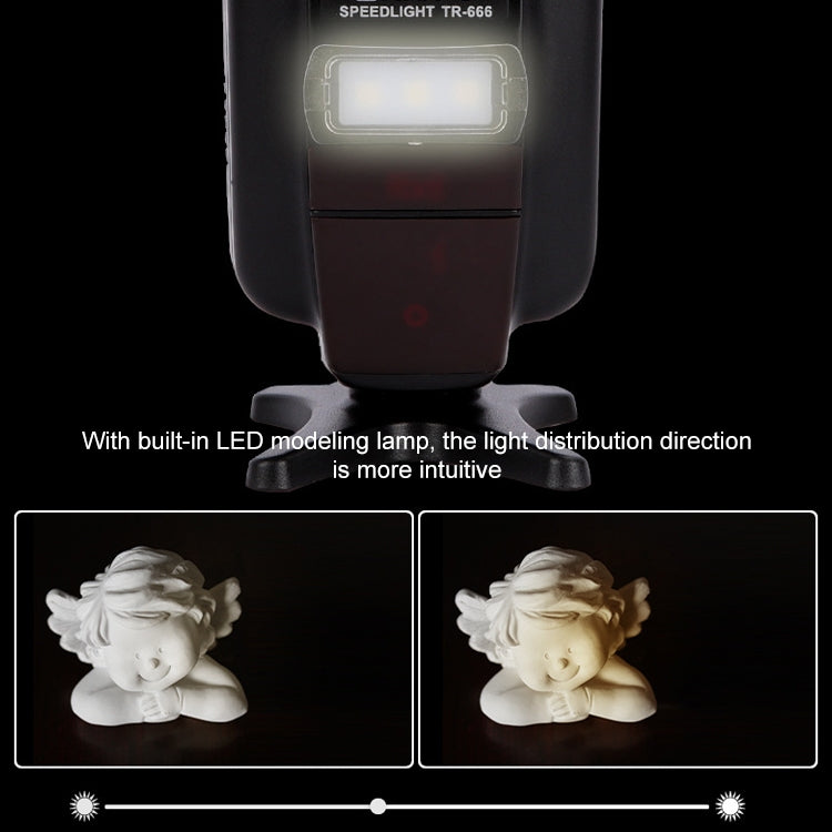 Triopo TR-666 2000mAh 2.4G Wireless Dual TTL Mode Flash Speedlite for Canon / Nikon DSLR Cameras - free shipping - PMC Jewellery - Order now!