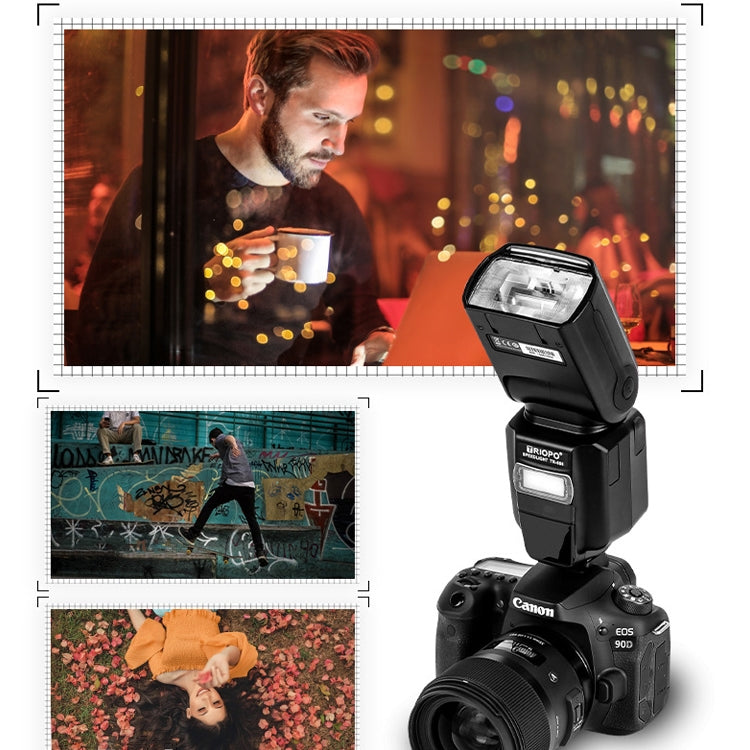 Triopo TR-666 2000mAh 2.4G Wireless Dual TTL Mode Flash Speedlite for Canon / Nikon DSLR Cameras - free shipping - PMC Jewellery - Order now!
