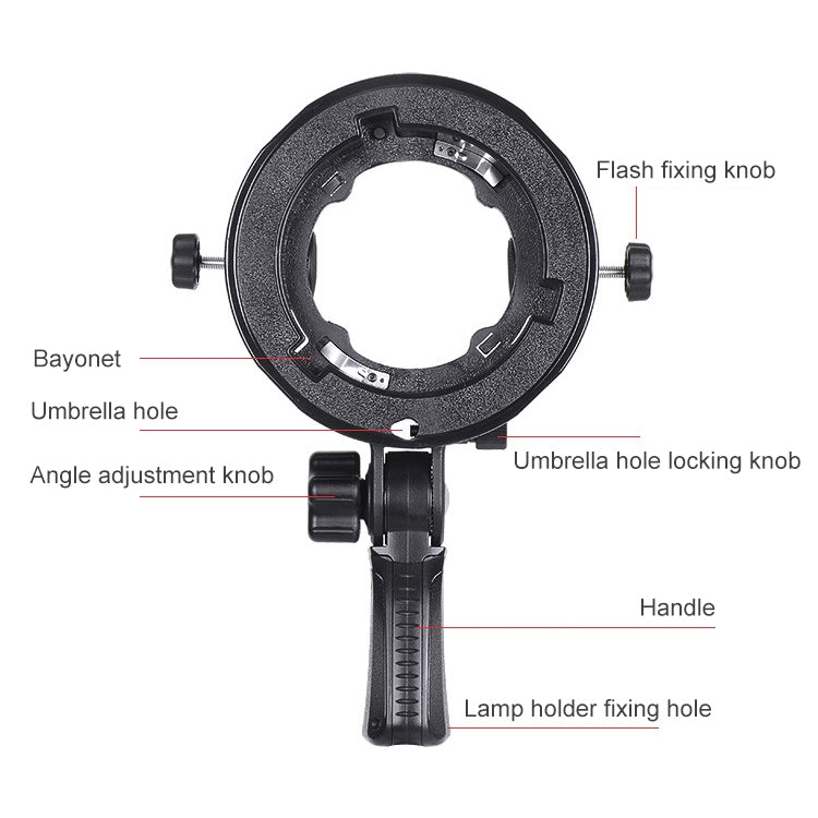 TRIOPO TR-05 Flash Holder Multi-function Camera Universal S-type Holder Accessories Transfer Interface - free shipping - PMC Jewellery - Order now!