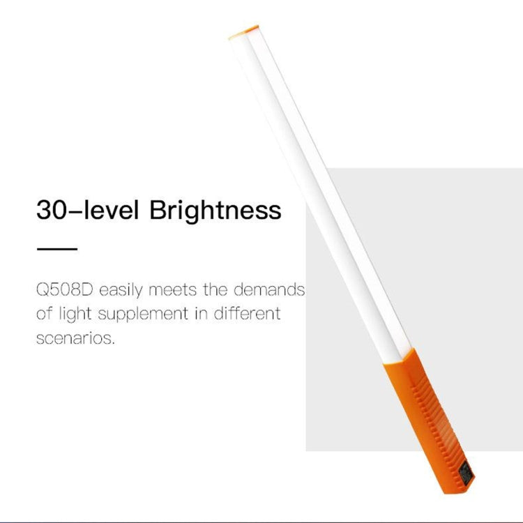LUXCeO Q508D Dual Color Temperature Photo LED Stick Video Light Handheld LED Fill Light Flash Lighting Lamp(Orange) - free shipping - PMC Jewellery - Order now!