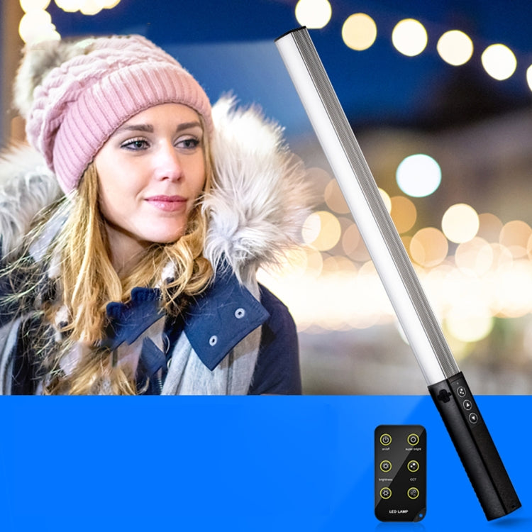 LUXCeO Q508S Dual Color Temperature 1000LM Photo LED Stick Video Light Handheld LED Fill Light Flash Lighting Lamp (Black) - free shipping - PMC Jewellery - Order now!
