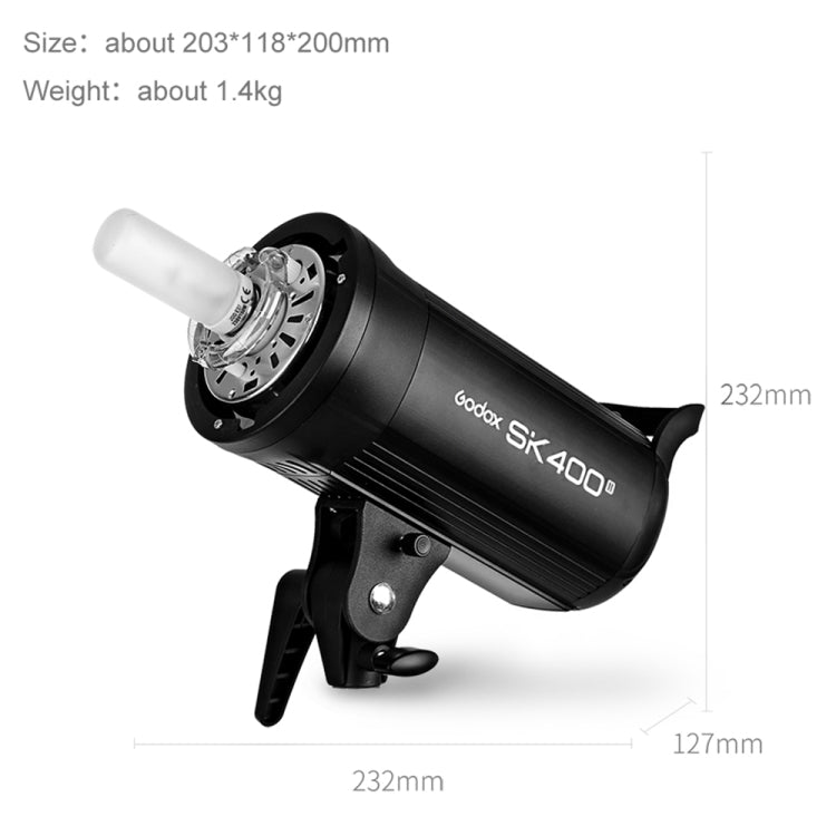 Godox SK400II Studio Flash Light 150Ws Bowens Mount Studio Speedlight(EU Plug) - free shipping - PMC Jewellery - Order now!