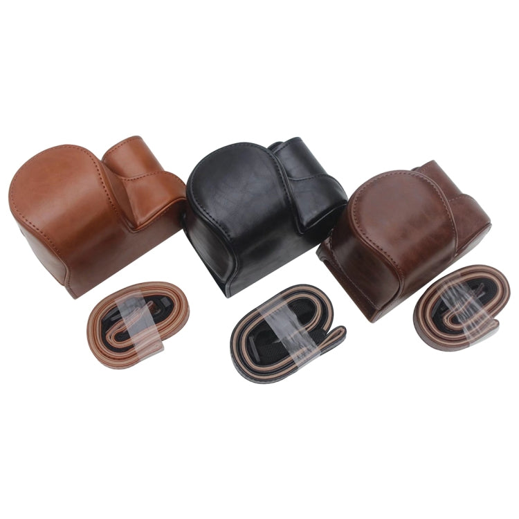 Full Body Camera PU Leather Case Bag for Sony ZV-E10(Coffee) - free shipping - PMC Jewellery - Order now!