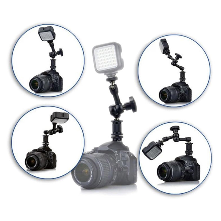 7 inch Adjustable Friction Articulating Magic Arm + Large Claws Clips with Phone Clamp (Black) - Camera Gimbal by PMC TechLife | Online Shopping South Africa | PMC TechLife | Buy Now Pay Later Mobicred