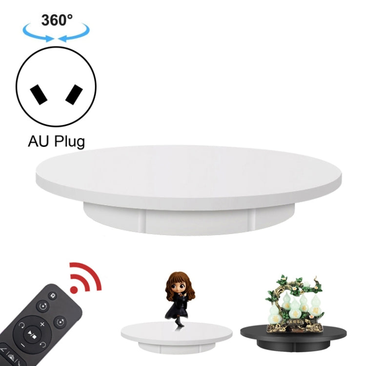 42cm Electric Rotating Display Stand Video Shooting Props Turntable, Load: 100kg, Plug-in Power, AU Plug(White)
