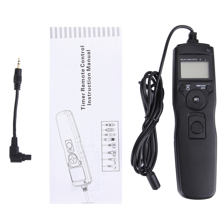 RST-7002 LCD Screen Time Lapse Intervalometer Shutter Release Digital Timer Remote Controller with C8 Cable for CANON 1D/1DS/50D/40D/30D/20D/10D/5D/7D Camera(Black) - free shipping - PMC Jewellery - Order now!