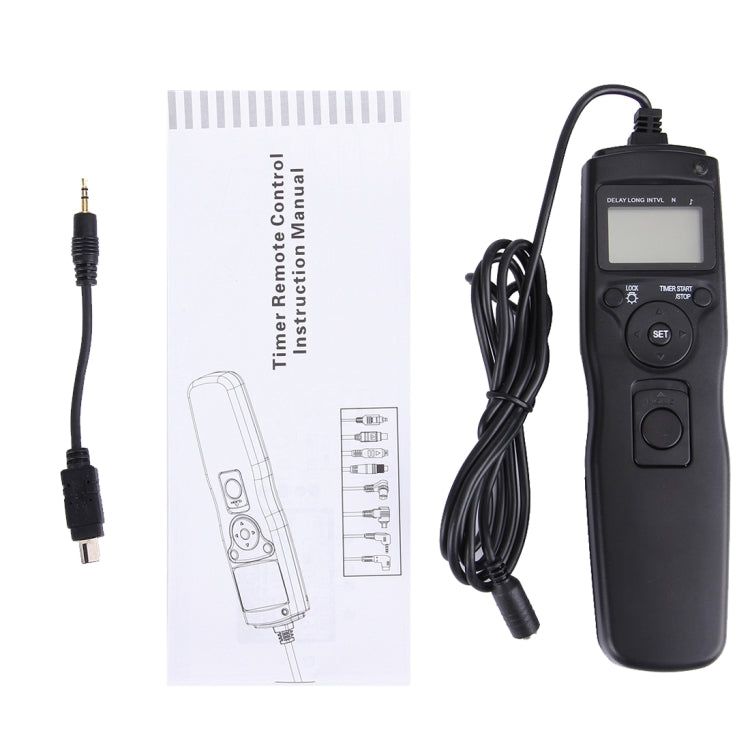 RST-7006 LCD Screen Time Lapse Intervalometer Shutter Release Digital Timer Remote Controller with N10 Cable for NIKON D90/D5000/D7000/D3100 Camera(Black) - free shipping - PMC Jewellery - Order now!