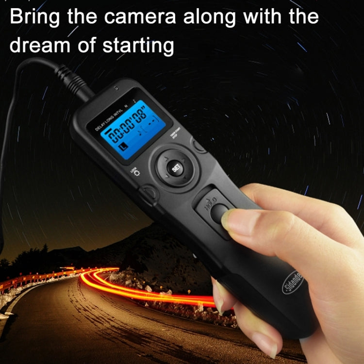 RST-7006 LCD Screen Time Lapse Intervalometer Shutter Release Digital Timer Remote Controller with N10 Cable for NIKON D90/D5000/D7000/D3100 Camera(Black) - free shipping - PMC Jewellery - Order now!