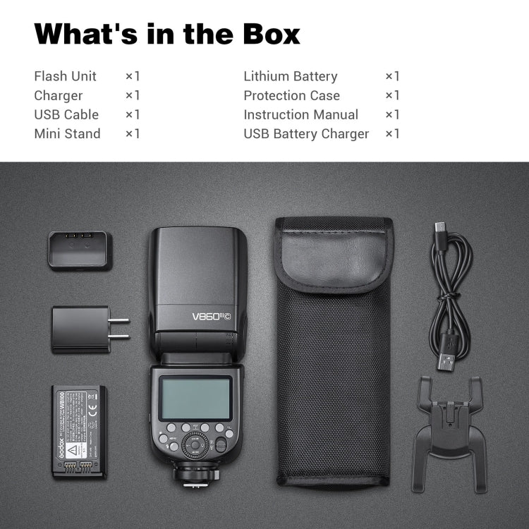 Godox V860 III-N 2.4GHz Wireless TTL II HSS Flash Speedlite for Nikon(Black) - free shipping - PMC TechLife - Order now!