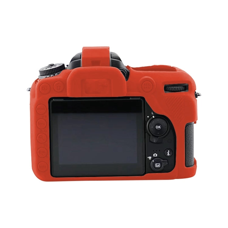 Soft Silicone Protective Case for Nikon D7500(Red)