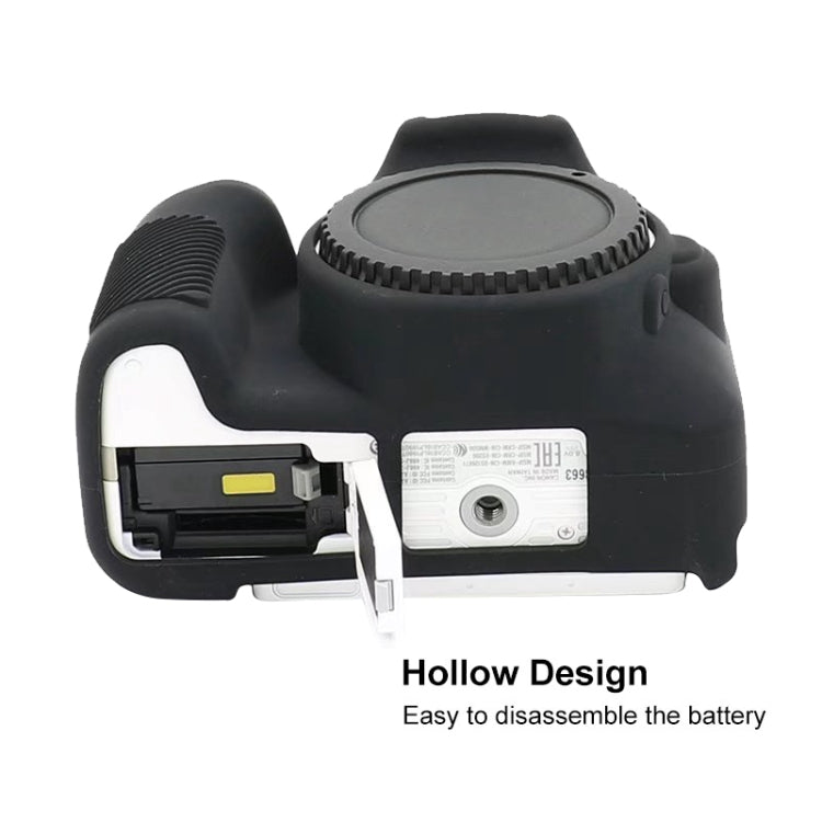 For Canon EOS 200D / EOS 200D Mark II Soft Silicone Protective Case(Black) - Protective Case by PMC TechLife | Online Shopping South Africa | PMC TechLife | Buy Now Pay Later Mobicred