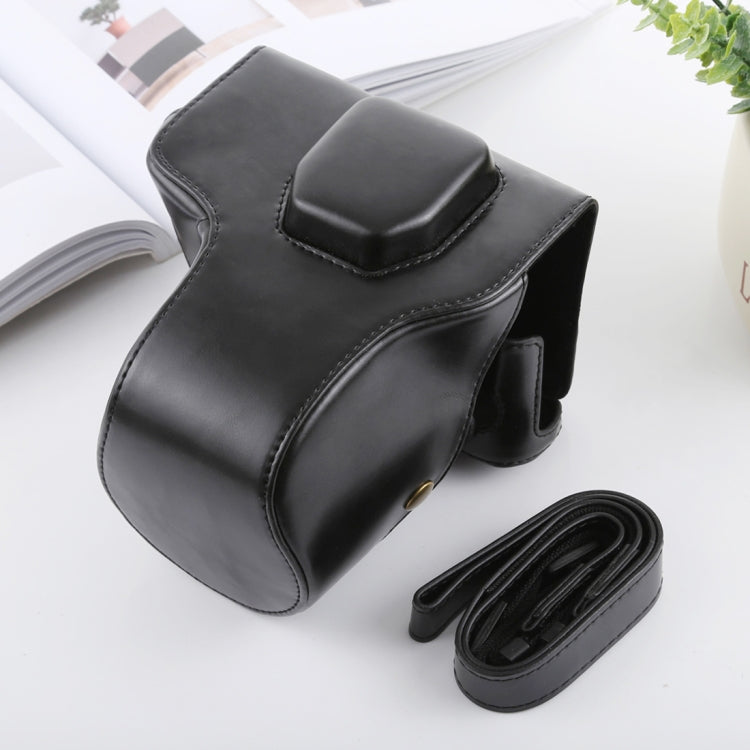 Full Body Camera PU Leather Case Bag with Strap for FUJIFILM X-T3(Black)