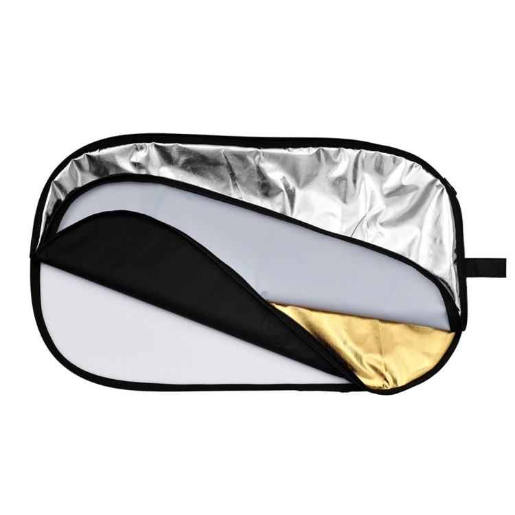 Godox FT05-1 100 x 150cm 5-in-1 Silver / Soft / Gold / White / Black Oval Folding Reflector Board - free shipping - PMC Jewellery - Order now!