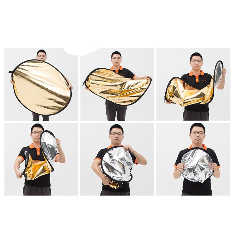 Godox FT05-1 100 x 150cm 5-in-1 Silver / Soft / Gold / White / Black Oval Folding Reflector Board - free shipping - PMC Jewellery - Order now!