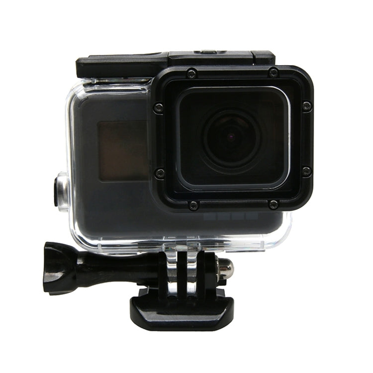 For GoPro NEW HERO /HERO6 /5 Touch Screen 45m Water-resistant Housing Protective Case with Buckle Basic Mount & Screw, No Need to Remove Lens