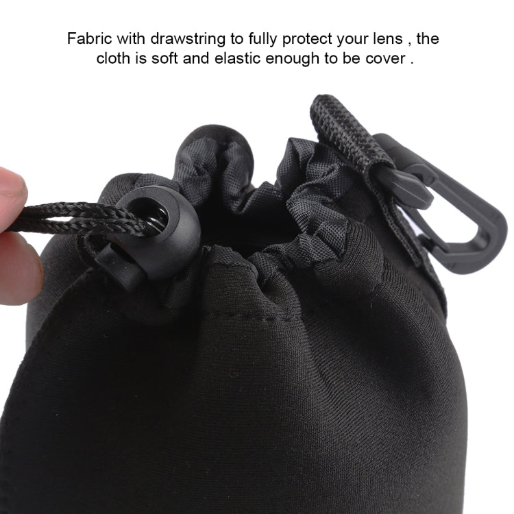 4 PCS Neoprene SLR Camera Lens Carrying Bag Pouch Bag with Carabiner, Size: 10x22cm, 10x14cm, 10x18cm, 8x10cm - free shipping - PMC TechLife - Order now!