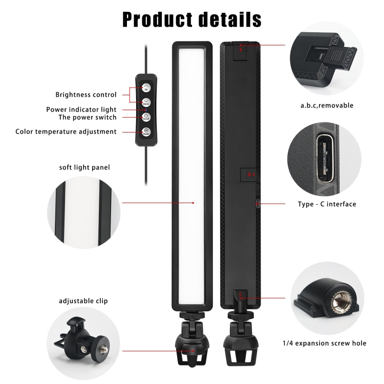 LUXCeO WS66 USB LED Live Video Light 2500K-9000K Bi-color Laptop Conference Fill Light - free shipping - PMC Jewellery - Order now!