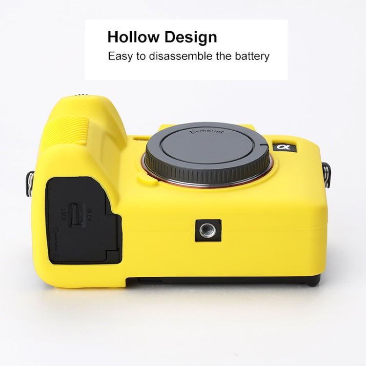 Soft Silicone Protective Case for Sony A7 IV (Yellow)