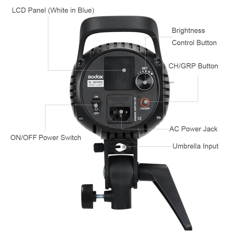 Godox SL60W LED Light Studio Continuous Photo Video Light(US Plug)